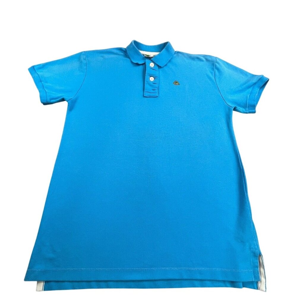 Senor Frogs Mens XL Blue Employee Polo Shirt Playa Del Carmen Golf Short Sleeve